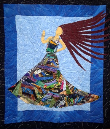 I am not my hair #12, Quilt by Aisha Lumumba, www.obaquilts.com