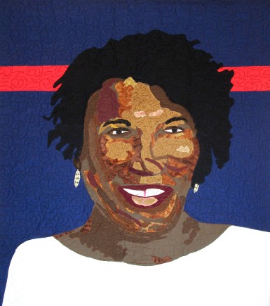 Leader Stacey Abrams, Quilt by Aisha Lumumba, www.obaquilts.com