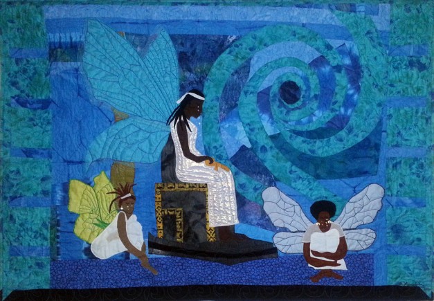 And the Angels Cried, Quilt by Aisha Lumumba, www.obaquilts.com