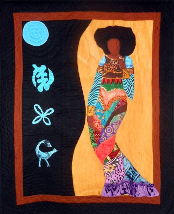 Once in a Blue Moon, Quilt by Aisha Lumumba, www.obaquilts.com