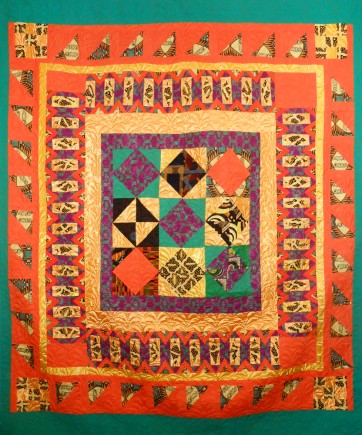 Hearsay, Quilt by Aisha Lumumba, www.obaquilts.com