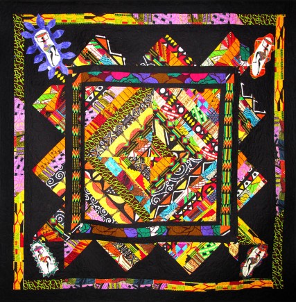 Living Out Loud, Quilt by Aisha Lumumba, www.obaquilts.com
