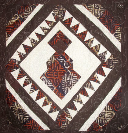 Majestic African Queen #1, Quilt by Aisha Lumumba, www.obaquilts.com
