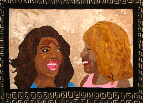 Oprah & Gayle, Quilt by Aisha Lumumba, www.obaquilts.com