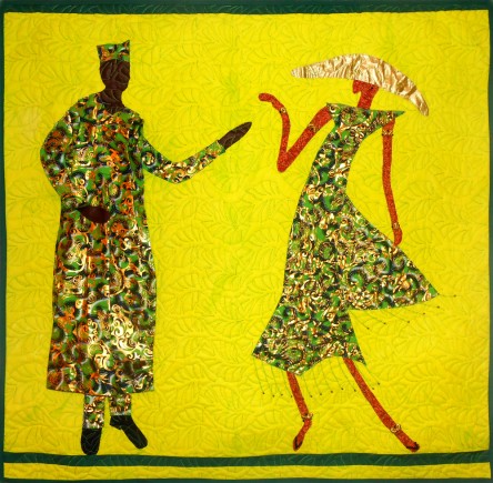 Take My Hand, Quilt by Aisha Lumumba, www.obaquilts.com
