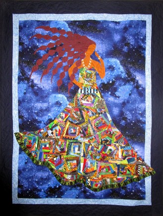 I am not my hair #16, Quilt by Aisha Lumumba, www.obaquilts.com