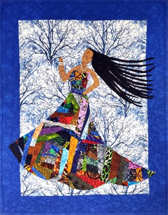 I am not my hair #18, Quilt by Aisha Lumumba, www.obaquilts.com