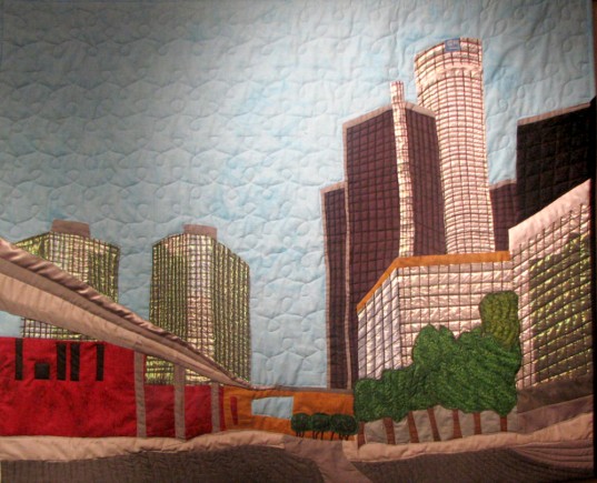 Motor City, Quilt by Aisha Lumumba, www.obaquilts.com