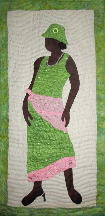 Peachy, Quilt by Aisha Lumumba, www.obaquilts.com