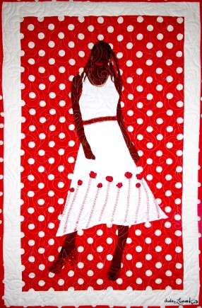 Stepping Up and Speaking Out 2, Quilt by Aisha Lumumba, www.obaquilts.com