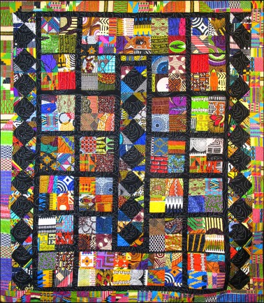Ancestors Prayer, Quilt by Aisha Lumumba, www.obaquilts.com