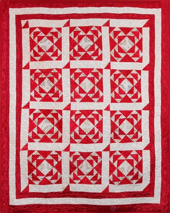 Around The Corner, Quilt by Aisha Lumumba, www.obaquilts.com