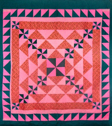 Ascending Pinwheels, Quilt by Aisha Lumumba, www.obaquilts.com