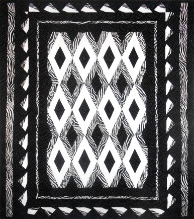 Black Diamond, Quilt by Aisha Lumumba, www.obaquilts.com