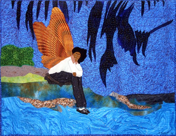 Cry Me a River, Quilt by Aisha Lumumba, www.obaquilts.com