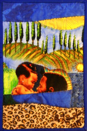 Fathers Love 2, Quilt by Aisha Lumumba, www.obaquilts.com