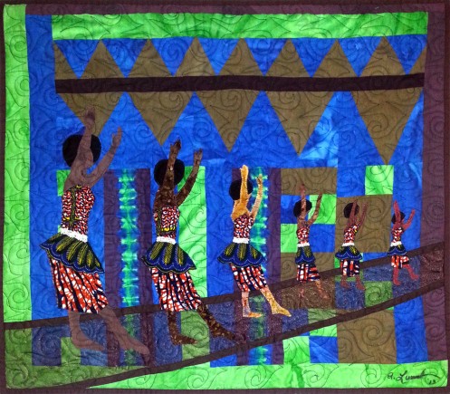 Funga Alafia, Quilt by Aisha Lumumba, www.obaquilts.com