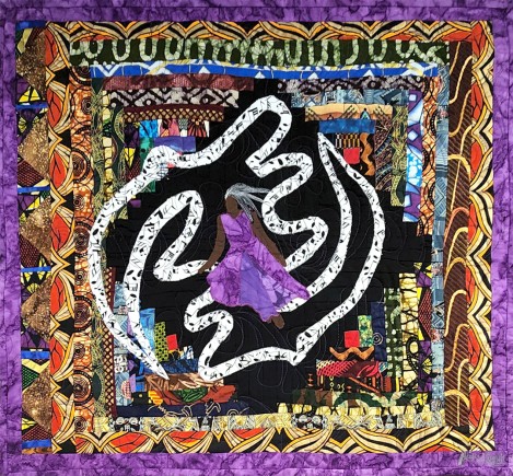 Goddess of Change, Quilt by Aisha Lumumba, www.obaquilts.com