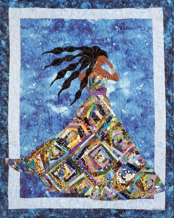 I am not my hair #14, Quilt by Aisha Lumumba, www.obaquilts.com