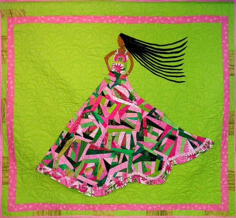 I am not my hair #27, Quilt by Aisha Lumumba, www.obaquilts.com