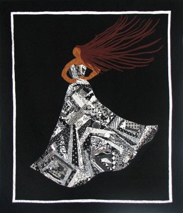 I Am Not My Hair #2, Quilt by Aisha Lumumba, www.obaquilts.com
