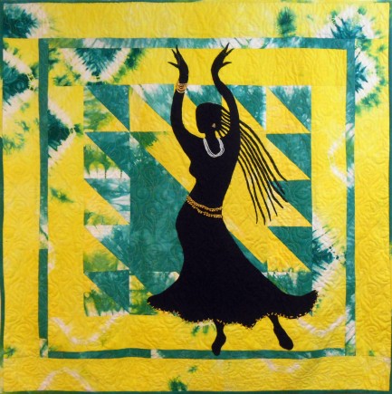 Lady on the Lake, Quilt by Aisha Lumumba, www.obaquilts.com