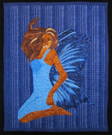 Lady Butterfly, Quilt by Aisha Lumumba, www.obaquilts.com