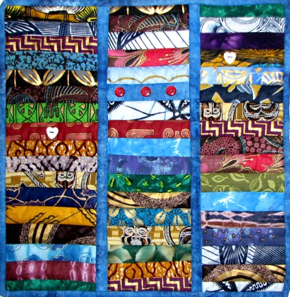 Long Term, Quilt by Aisha Lumumba, www.obaquilts.com