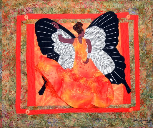 Love to Dance, Quilt by Aisha Lumumba, www.obaquilts.com