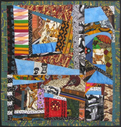 Music In The Air, Quilt by Aisha Lumumba, www.obaquilts.com