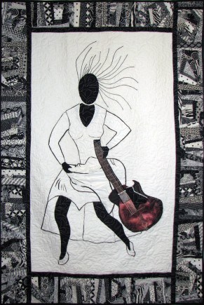 Running Late, Quilt by Aisha Lumumba, www.obaquilts.com