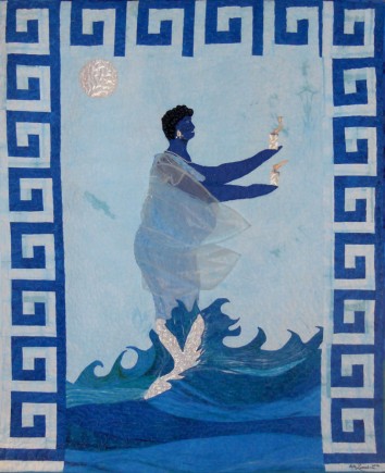 Sea Breeze, Quilt by Aisha Lumumba, www.obaquilts.com