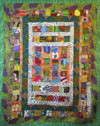 Spice of Life, Quilt by Aisha Lumumba, www.obaquilts.com