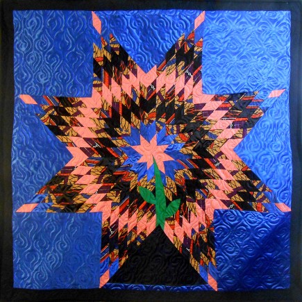 Star Flower, Quilt by Aisha Lumumba, www.obaquilts.com