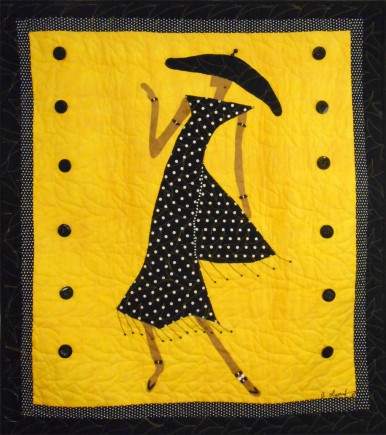 Steppin' Out 9, Quilt by Aisha Lumumba, www.obaquilts.com