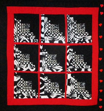 Steps to my Heart, Quilt by Aisha Lumumba, www.obaquilts.com