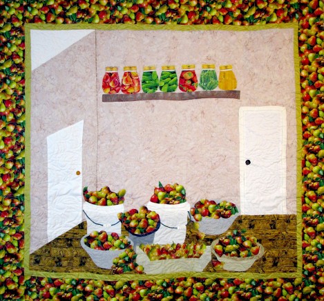 Still Life, Quilt by Aisha Lumumba, www.obaquilts.com