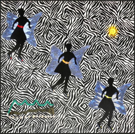 The Three-of Us, Quilt by Aisha Lumumba, www.obaquilts.com