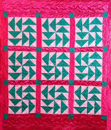 Windmill Squared, Quilt by Aisha Lumumba, www.obaquilts.com