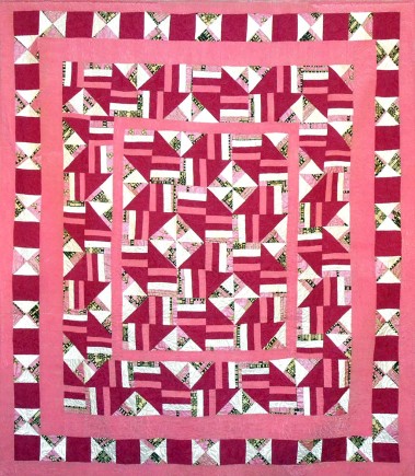 Wine and Roses, Quilt by Aisha Lumumba, www.obaquilts.com