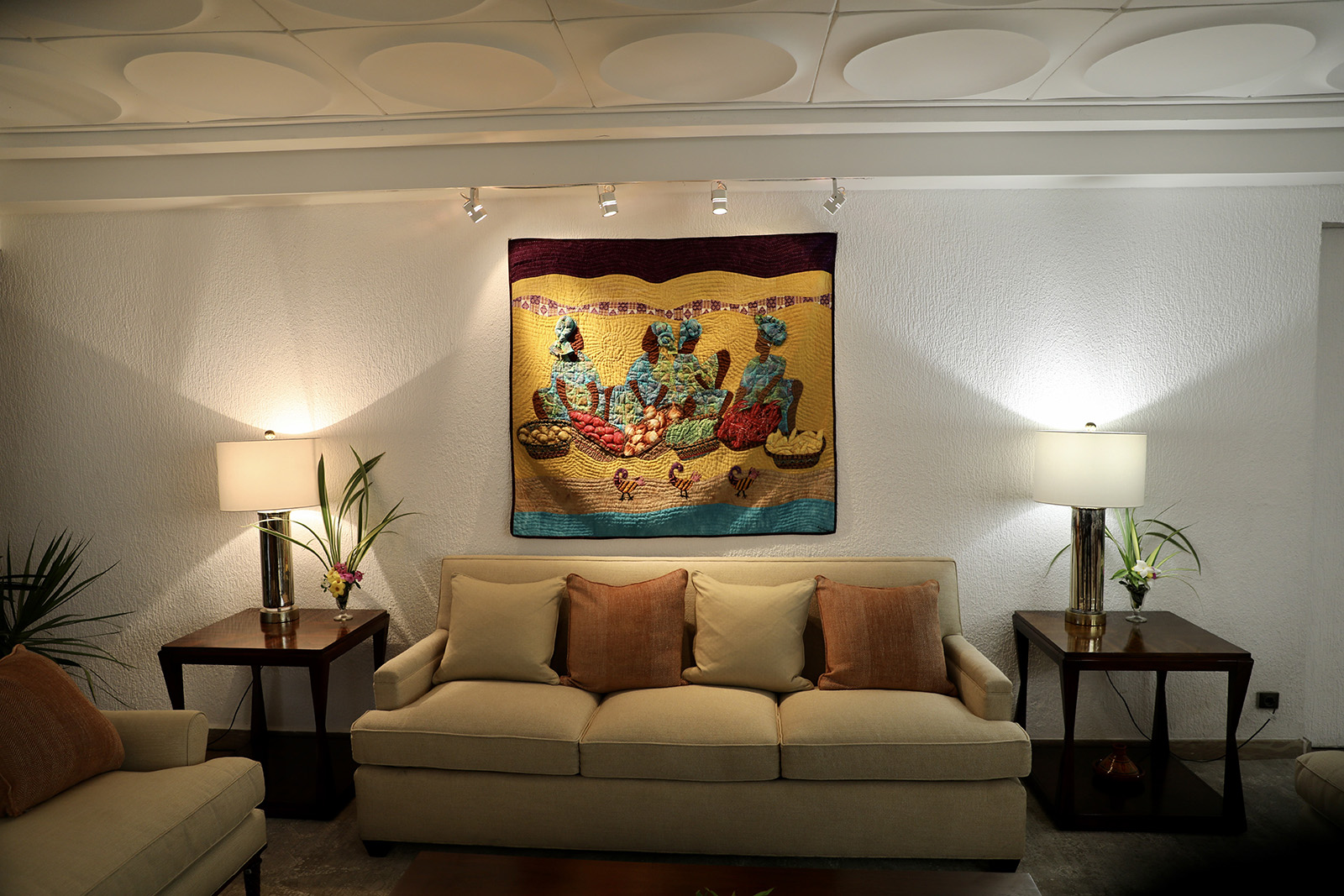 Gumbo Ladies: Sankofa #5 featured in the residence of Vernelle Trim FitzPatrick, United States Ambassador to Gabon