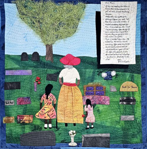 Dear Mom, Quilt by Aisha Lumumba, www.obaquilts.com