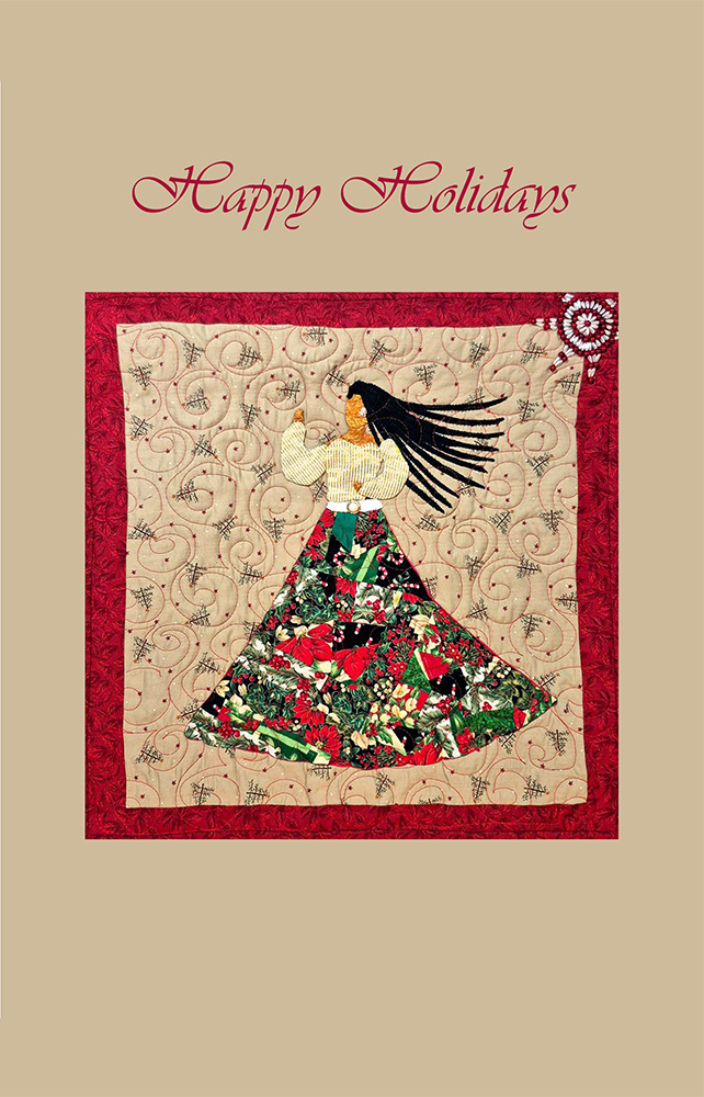 I Am Not My Hair #31: Lady Claus Blank Greeting Card front I Am Not My Hair #31: Lady Claus Blank Greeting Card front